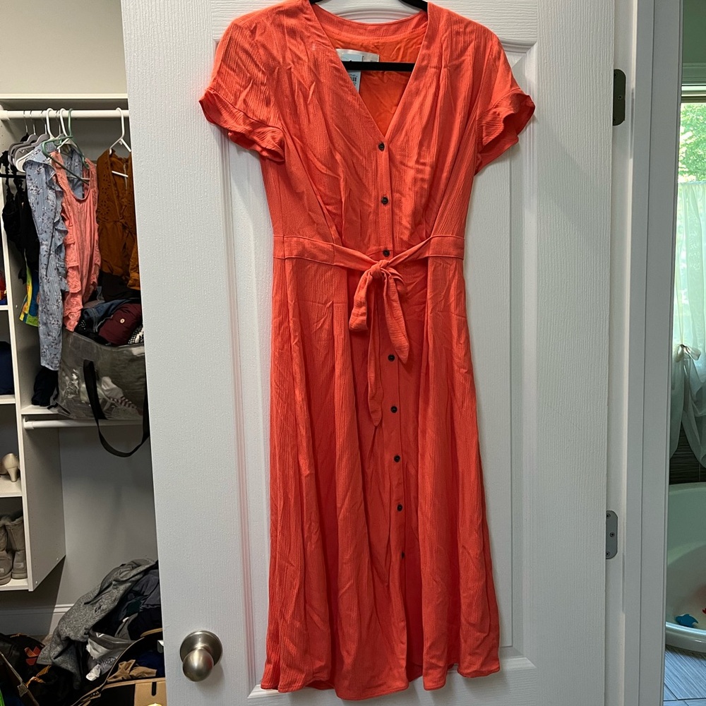 Loft coral NWT dress